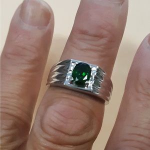 Mens size 10, in 9.25 Russian Chrome Ring